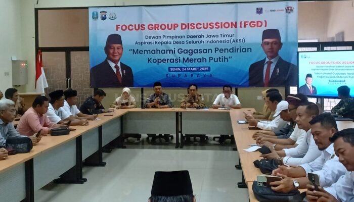 AKSI Jatim Gelar FGD, Seluruh Stakeholder Bersepakat Dukung Pendirian Koperasi Desa Merah Putih
