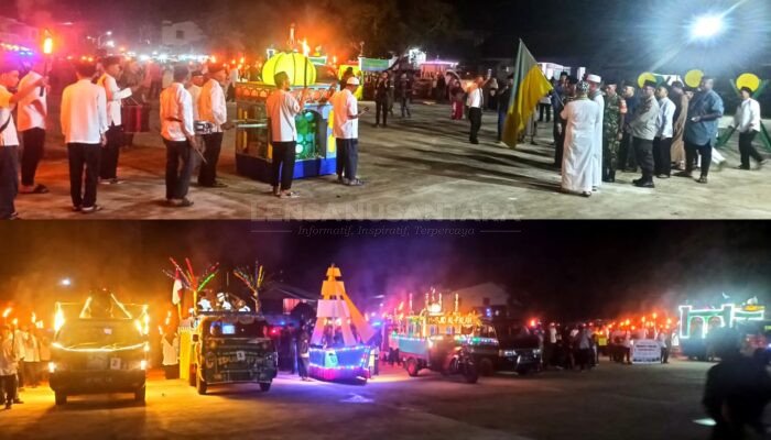 Lomba Takbir Pawai Obor, Masyarakat Lingga Sambut Malam Idul Fitri 1446 H