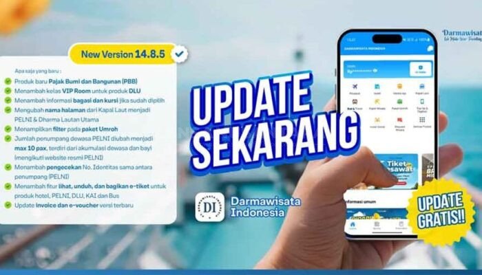 Darmawisata Indonesia Rilis Versi Terbaru 14.8.4, Antarmuka Modern dan Fitur Lengkap