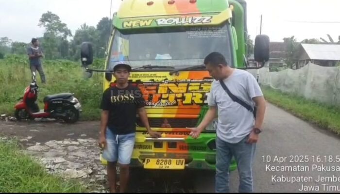 Melalui CCTV, Pelaku Tabrak Lari di Curahdami Bondowoso Akhirnya Ditangkap Polisi