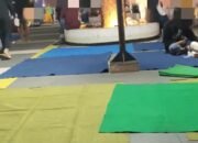 Meskipun Sudah Ditindak Satpol PP, PKL Kembali Gelar Karpet di Alun Alun Jember Nusantara