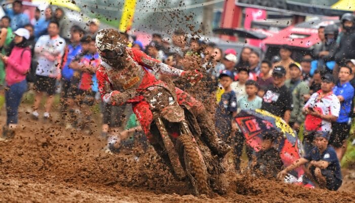 Lawan Trek Ekstrem, CRF Tetap Melesat Raih Podium di Kejurnas Motocross Wonosobo