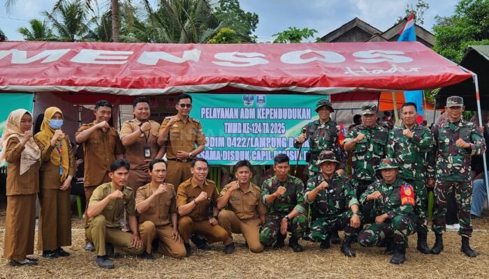 Tim Kesehatan TMMD Ke-124 Kodim 0422 Lampung Barat Kembali Berikan Pelayanan Kesehatan Gratis
