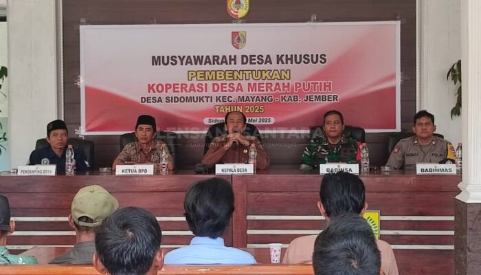 Desa Sidomukti Gelar Musdesus Pembentukan KDMP, Kadiskopum Jember: Pembentukan Sepenuhnya Kewenangan Desa