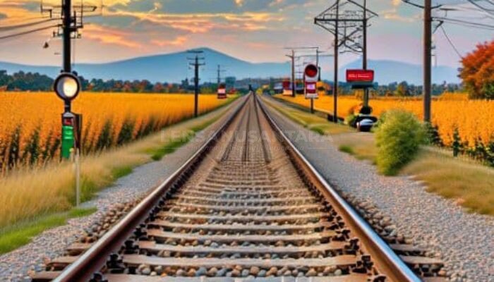 Diduga Palang Terlambat Turun, Pengendara Motor Panik saat Menyebrang di Rel KA Bungkus Madiun