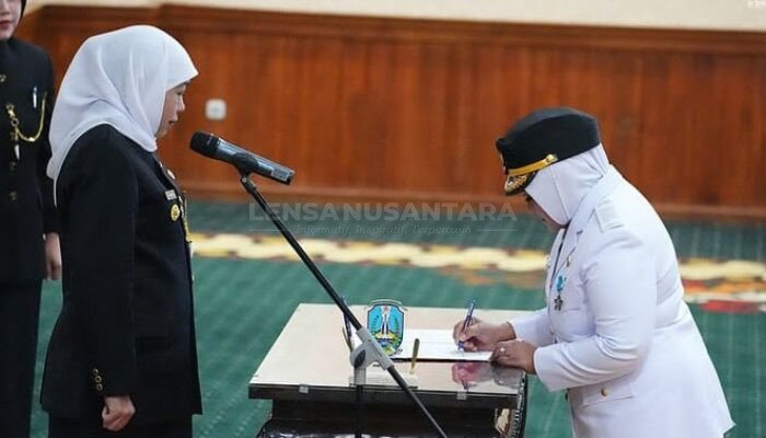 Gubernur Khofifah Resmi Melantik Bupati dan Wabup Magetan Periode 2025-2030