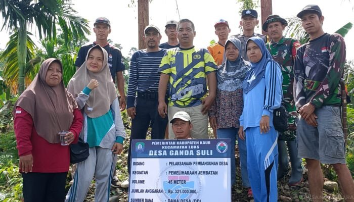 Pemdes Ganda Suli Laksanakan Titik Nol Kegiatan Rehab Jembatan