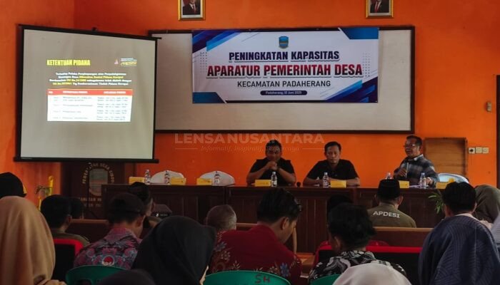 Dinsos PMD dan APDESI Gelar Peningkatan Kapasitas Aparatur Desa se – Kecamatan Padaherang – Pangandaran