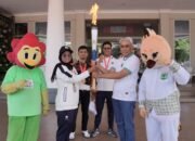 Kirab Obor Porprov IX Jatim Tiba di Kota Batu, Kobarkan Semangat Sportivitas dan Persatuan Malang Raya