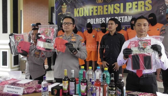 Polres Magetan Berhasil Amankan 11 Tersangka Kasus Narkoba, Satu diantaranya Masih Dibawah Umur