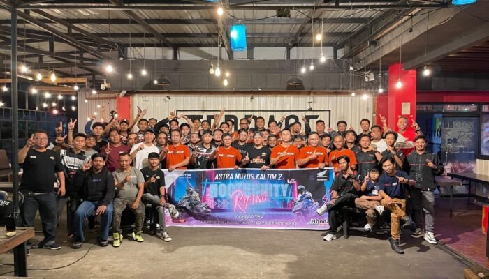 Gelar Nocturnity Riding, Astra Motor Kaltim 2 Ajak Komunitas Honda Samarinda dan Tenggarong