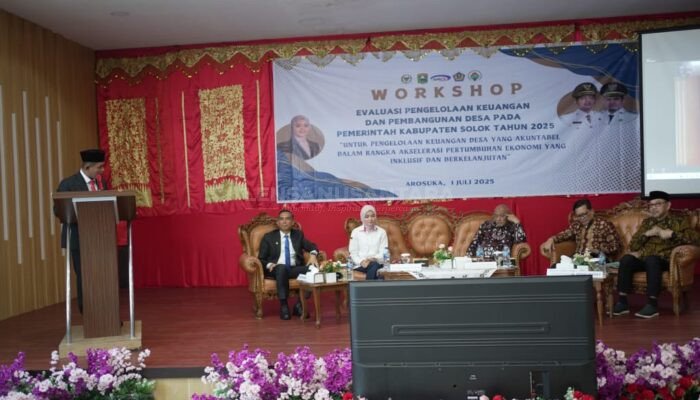 Workshop Evaluasi Pengelolaan Keuangan dan Pembangunan Desa Tahun 2025 di Kabupaten Solok