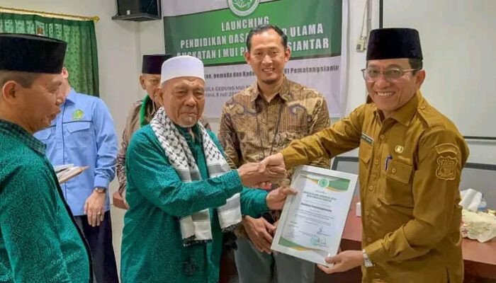 MUI Kota Siantar Launching Pendidikan Dasar Kader Ulama Angkatan I