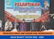 Resmi Dilantik, Inilah Wajah Baru Pengurus MKKS SMP Negeri Bondowoso 2025–2028