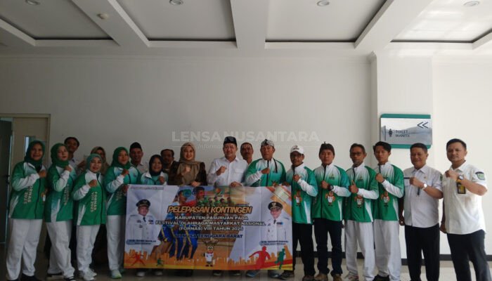 Mas Rusdi Berangkatkan Kontingen KORMI Kabupaten Pasuruan ke FORNAS VIII NTB
