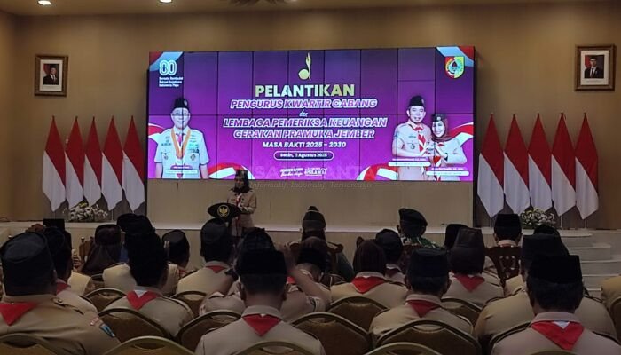 Ketua Kwarda Jatim Resmi Melantik Ning Ghyta Jadi Ketua Kwarcab Jember