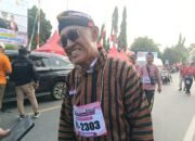 Mukaryono Kakek Asal Bali Jadi Peserta Tajemtra Tertua, Tempuh 30 Kilometer