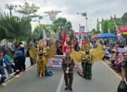 Puluhan Anggota Satgas Tampil Kompak, Grib Jaya Samarinda Warnai Pawai Pembangunan HUT RI ke-80