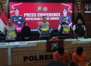 Polres Jember Bekuk Residivis Curanmor, Kedua Tersangka Terancam 9 Tahun Penjara