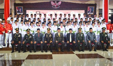 Paskibraka Bondowoso 2025 Dikukuhkan: Generasi Muda Siap Kibarkan Merah Putih
