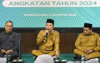 Bupati Bondowoso Hadiri Tasyakuran ASN PPPK 2024, Santunan Anak Yatim Warnai Acara