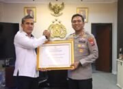 Kapolresta Sidoarjo Dianugerahi Penghargaan Atas Program Ketahanan Pangan Nasional