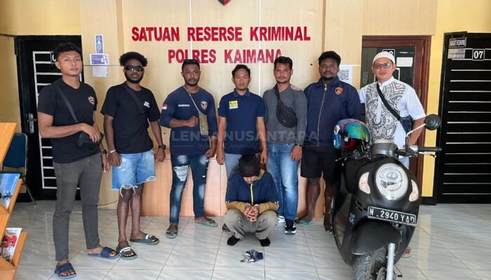 Satreskrim Polres Kaimana Tangkap Pelaku Curanmor Pasar Baru, Begini Modusnya