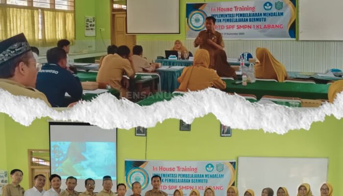 SMPN 1 Klabang Bondowoso Gelar IHT Rancang Kemitraan Pembelajaran dan Pembelajaran Kolaboratif