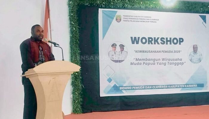 Wabup Isak Wariensy Buka Workshop Kewirausahaan Pemuda 2025 di Kaimana: Pemuda Harus Berani Tampil di Dunia Usaha