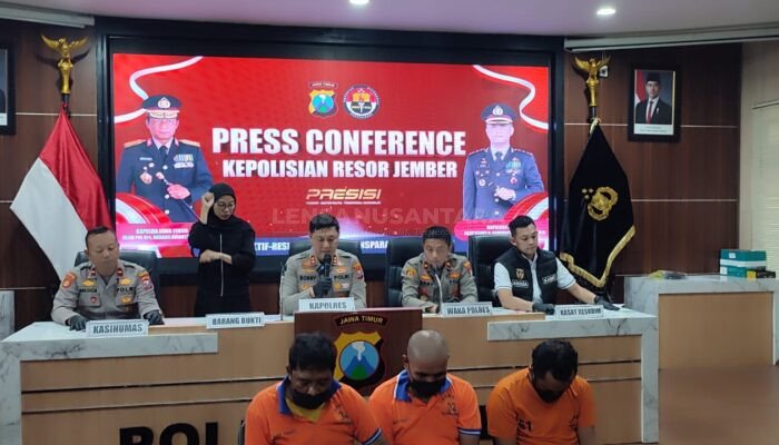 Komplotan Curanmor Asal Lumajang Dibekuk Polres Jember, Satu Pelaku Masih Buron