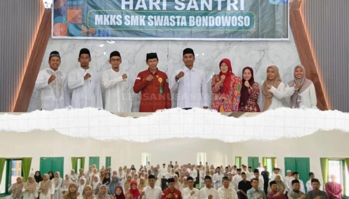 Ratusan Santri Ikuti “Resolusi Jihad Baru” ala MKKS SMK Swasta Bondowoso