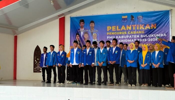 PB PMII Kukuhkan Pengurus Cabang PMII Bulukumba, Ini Pesan Penting yang Disampaikan