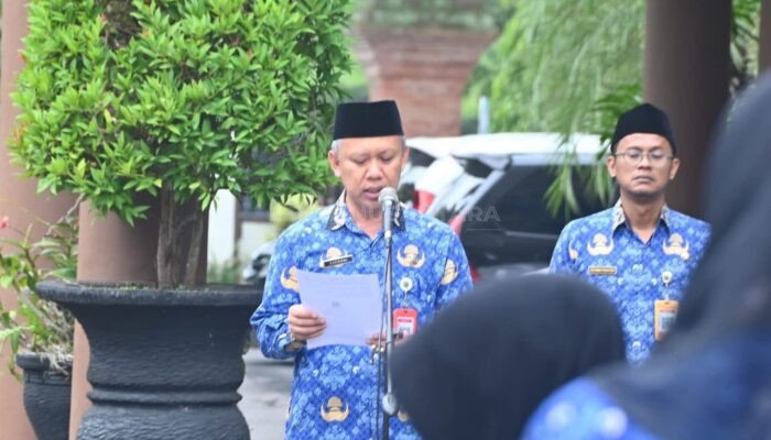 Peringati 97 Tahun Sumpah Pemuda, ASN di Lingkup Setda Trenggalek Gelar Upacara