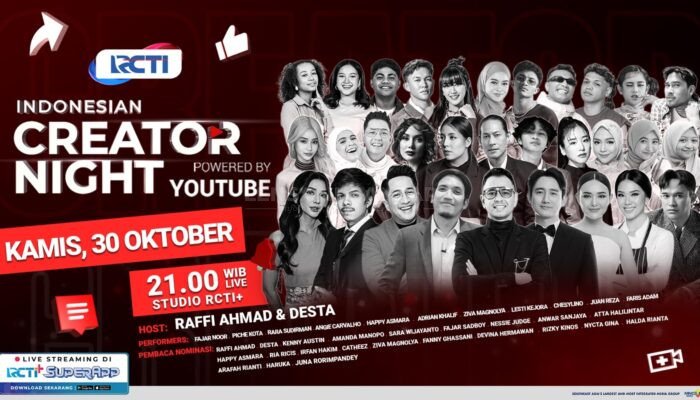 Indonesian Creator Night 2025: Malam Puncak Perayaan Kreativitas dan Inspirasi Kreator Digital Tanah Air, Live dan Eksklusif di RCTI!