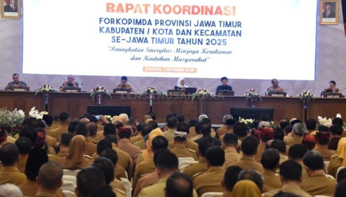 Hadiri Rakor Forkopimda Jatim, Bupati Subandi Perkuat Kolaborasi untuk Wujudkan Kesejahteraan Sidoarjo