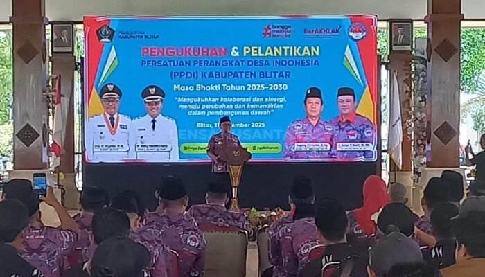 Bupati Blitar Harapkan PPDI Jadi Mitra Strategis Pemerintah Daerah Bangun Desa Maju dan Berdaya Saing