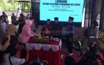 Hadiri Lounching SPPG di Jimbe,Bupati Rijanto Ajak Tanamkan Kesadaran Gizi dan Nilai Gotong Royong Sejak Dini