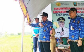 Program Gelisah Resmi Aliri Listrik di Sawah Desa Waru Rembang