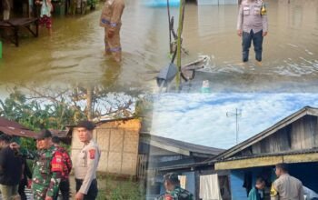 LSM Trinusa Apresiasi Kinerja 9 Bhabinkamtibmas dan Babinsa Gerak Cepat Pantau Desa Terdampak Banjir di Pantai Cermin