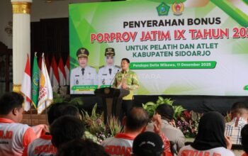 Pemkab Sidoarjo All Out Dukung Atlet, Bonus Porprov IX Resmi Diserahkan, Komitmen Pembinaan Kian Menguat