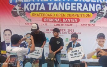 Skateboard Open Competition Regional Banten Digelar Sukses di Skatepark Veteran