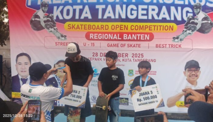 Skateboard Open Competition Regional Banten Digelar Sukses di Skatepark Veteran