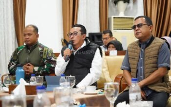 Bupati Tanah Datar Minta Bantuan Pangdam Bangun Jembatan Aramco Pasca Galodo di Batipuh Selatan