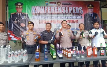 Polres Jombang Bongkar Peredaran Miras Ilegal, 680 Botol Diamankan di Jogoroto