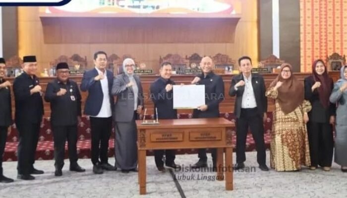 DPRD Lubuk Linggau Tetapkan Propemperda 2026 dalam Rapat Paripurna