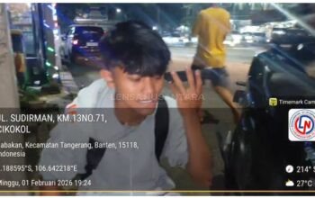 Lakalantas di Jalan Sudirman Tangerang, Proyek PUPR Tambalan Paving Block Kembali Disorot