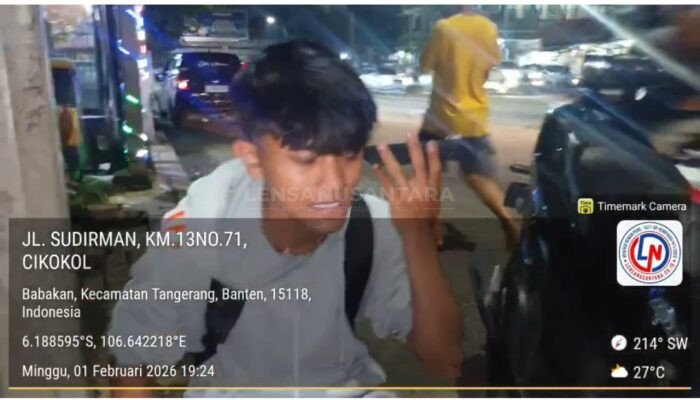 Lakalantas di Jalan Sudirman Tangerang, Proyek PUPR Tambalan Paving Block Kembali Disorot