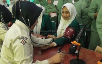 Donor Darah Warnai Peringatan HUT ke-80 Persit Kartika Chandra Kirana di Magetan