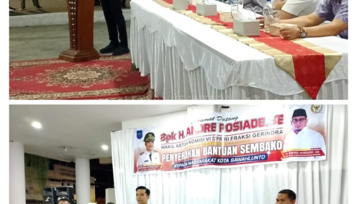 Andre Rosiade Salurkan 5.000 Paket Sembako untuk Warga Sawahlunto Sambut Ramadan 1447 H