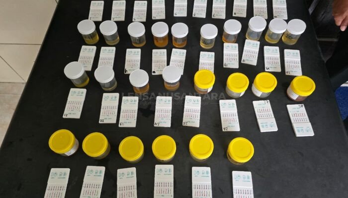 Komitmen Tegas Berantas Narkoba, Polres Madiun Gelar Tes Urine